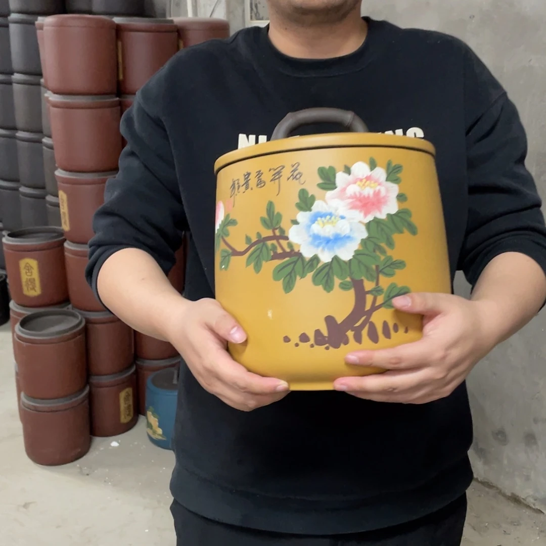宜兴原矿紫砂茶叶罐