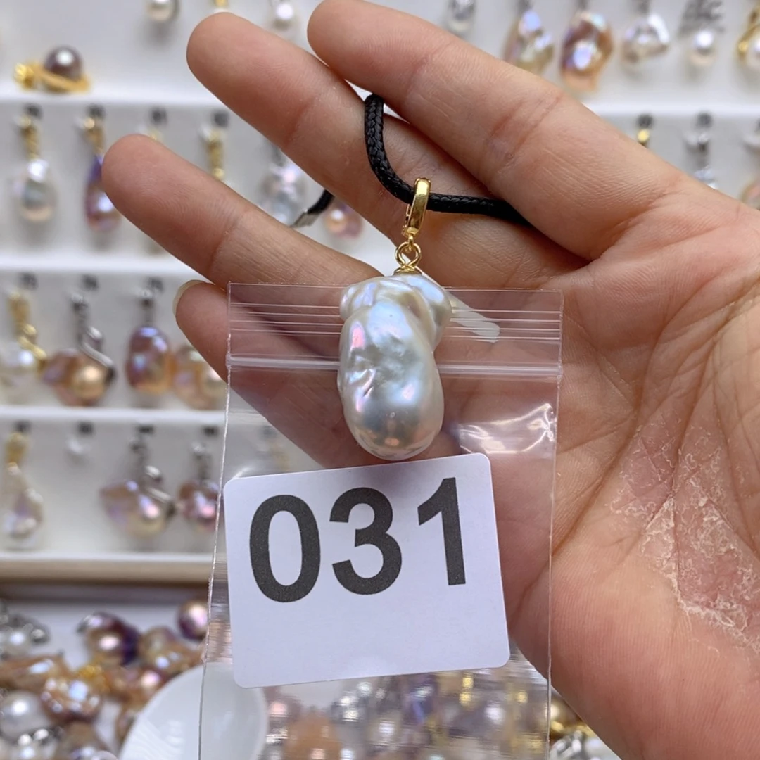 淡水珍珠颈饰银S925镶嵌31