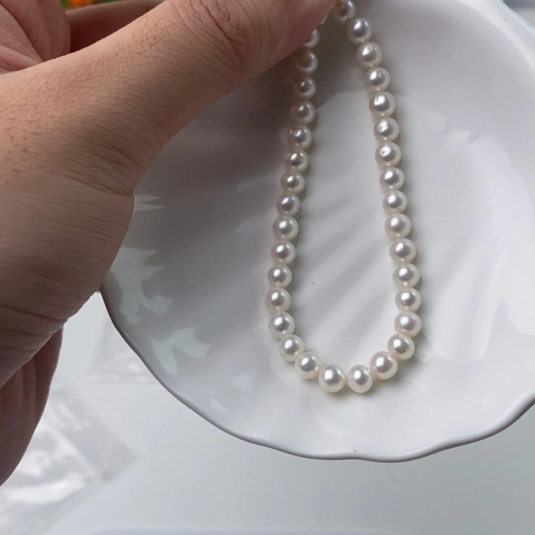 银S925镶嵌手链淡水珍珠103391