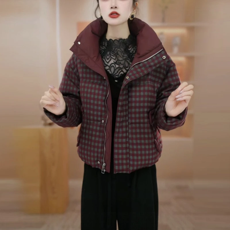 白鸭绒气质加厚保暖羽绒服女士冬季2025新款韩版时尚洋气显瘦外套