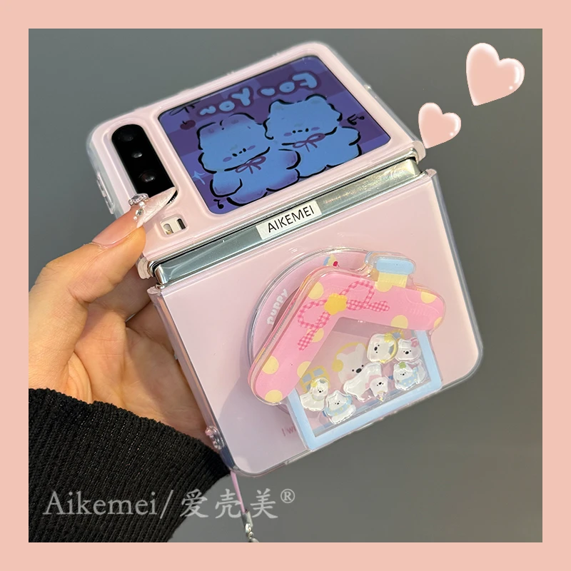 适用华为purax典藏版折叠屏手机壳pocket2房子狗狗摇摇乐磁吸支架