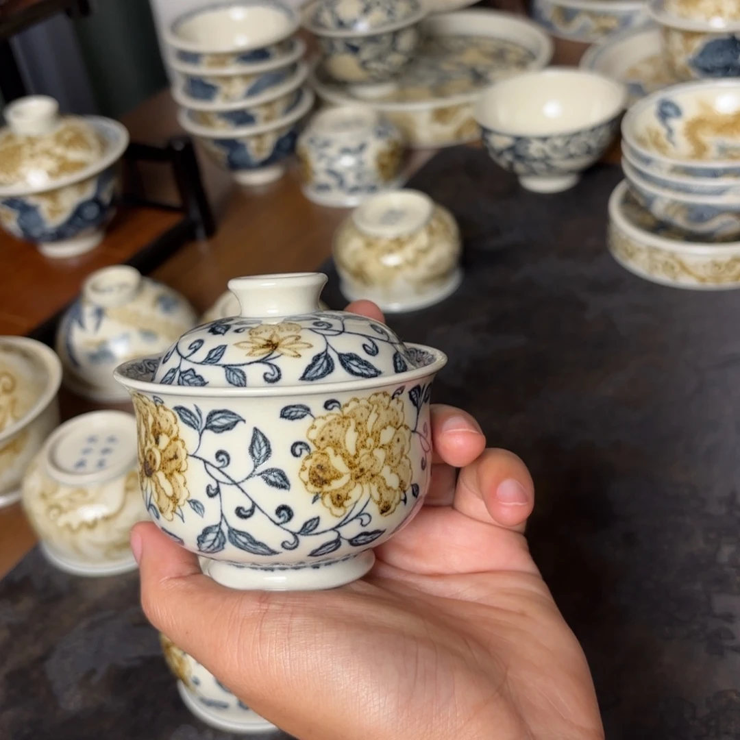 摆件景德镇手绘茶器