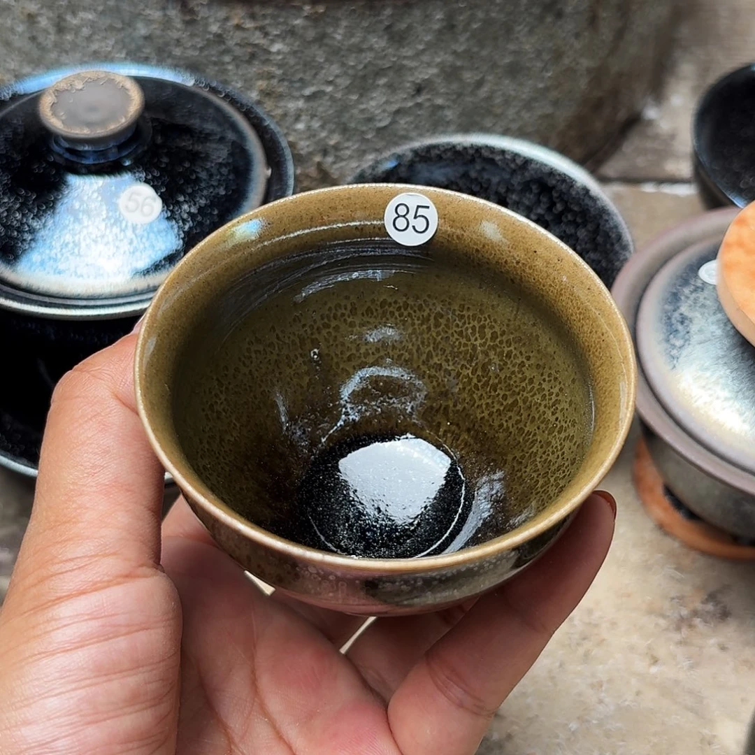 茶盏义兴龙窑建盏85微瑕