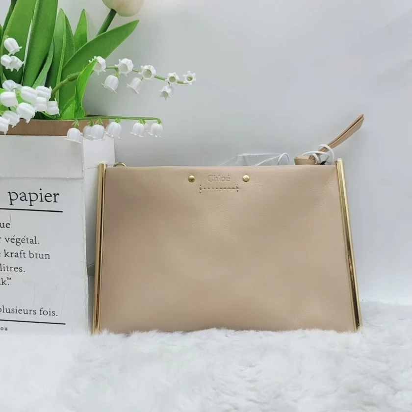 95新 Chloe/蔻依 裸色单肩包 1184 4102