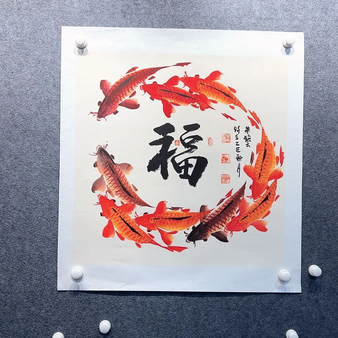 国画纯手绘系列画心