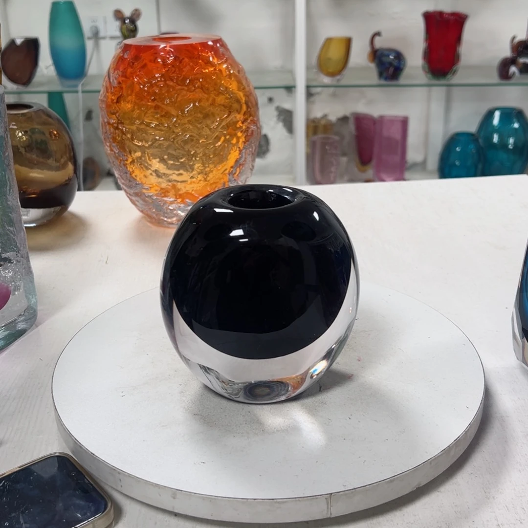 高 14 轻奢琉璃花器福利正常手工痕迹