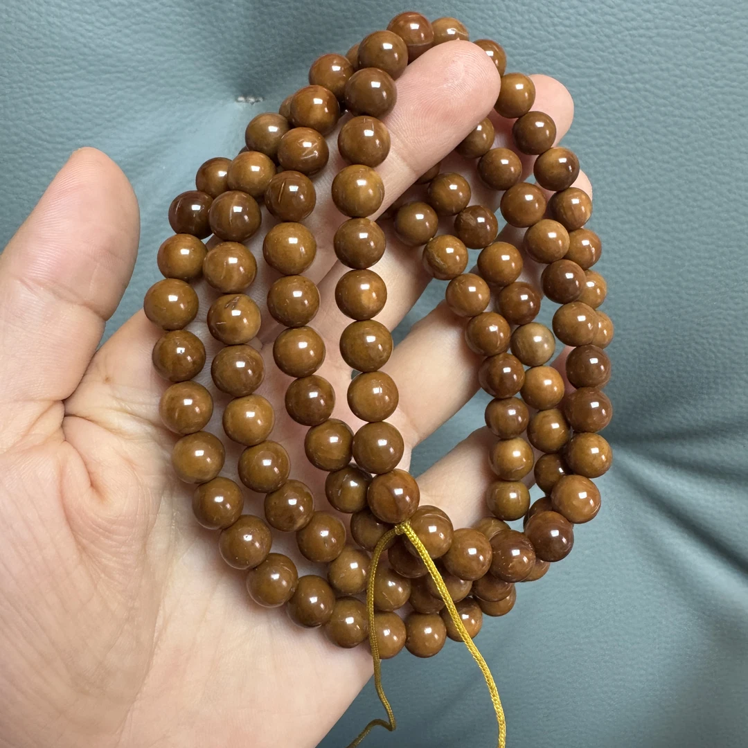 库克圆珠10mm素串108颗