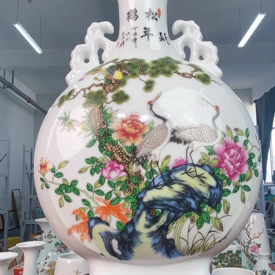 摆件景德镇陶瓷花瓶摆件