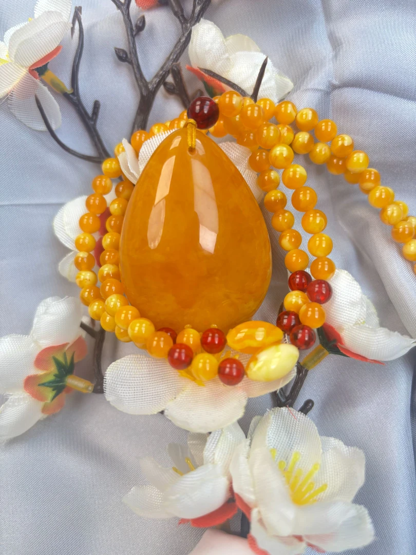 DS6602波斯新蜜  珠链款水滴吊坠项链