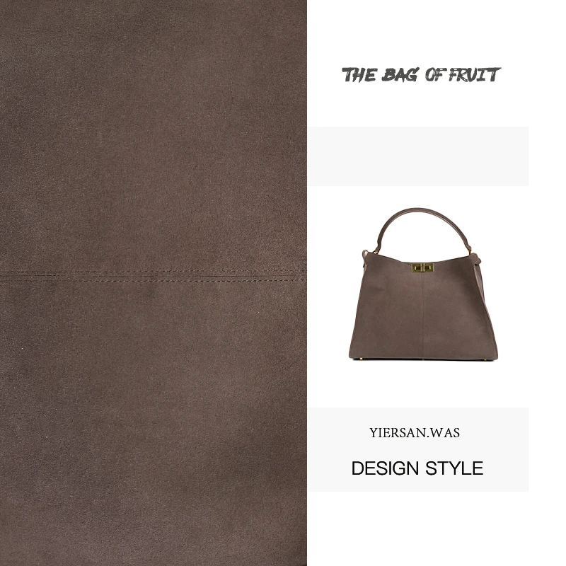 【琥珀流光系】秋季新款欧美锁扣托特芬家小猫包