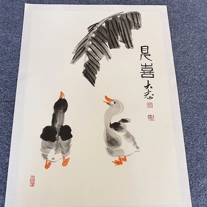 国画纯手绘写意画作45*68