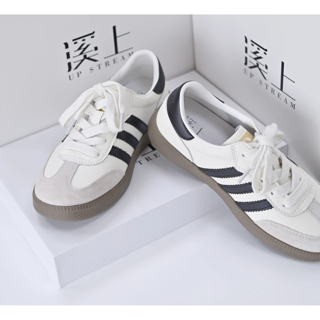 《溪上》真皮经典百搭德训鞋 复古