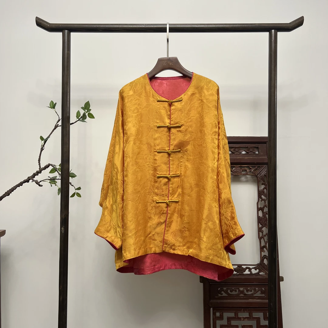 【东方如意】新中式桑蚕丝双面双穿外套真丝上衣W50180