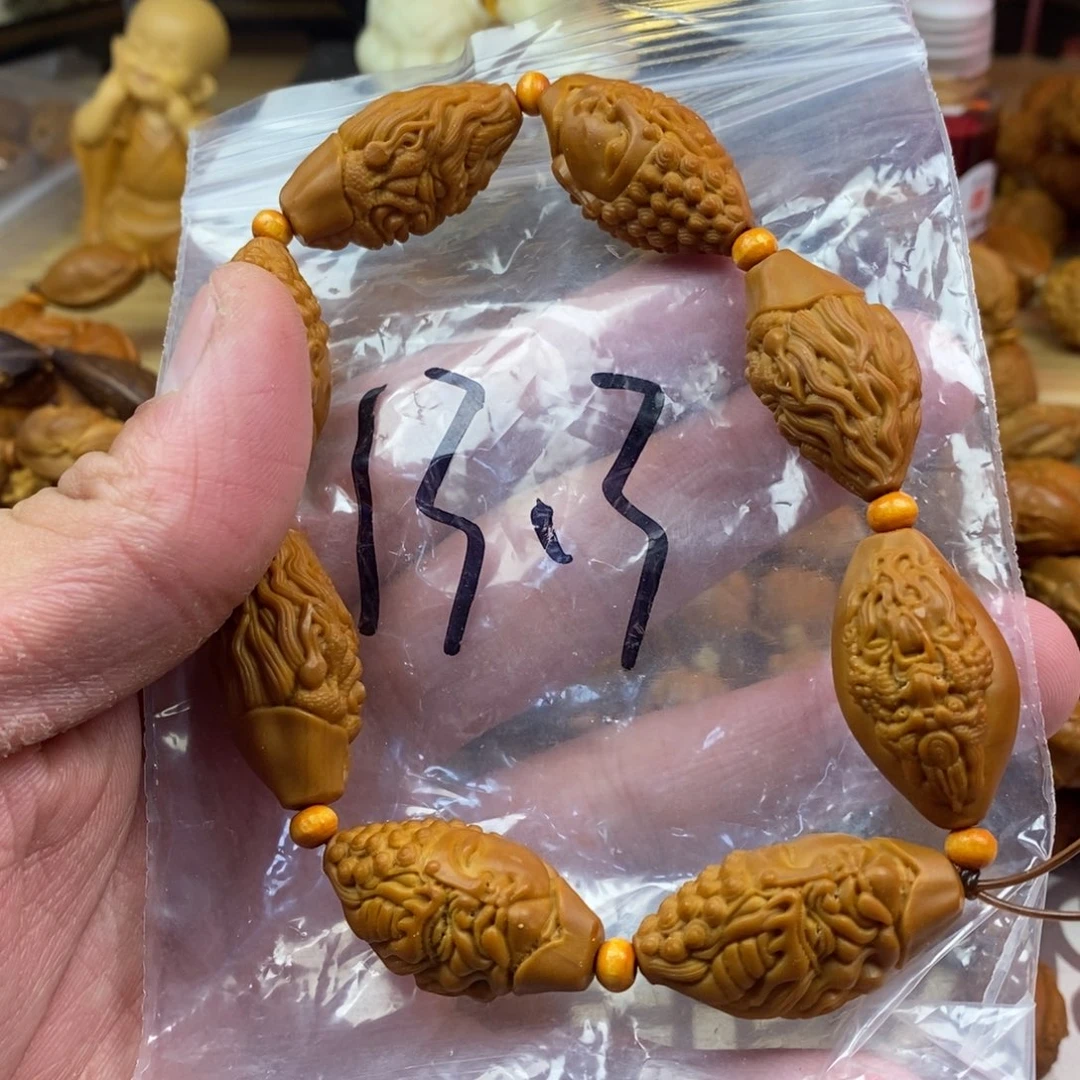 橄榄核手串/手链橄榄核雕刻工艺手串7