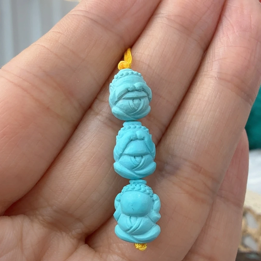 绿松石未镶嵌挂件