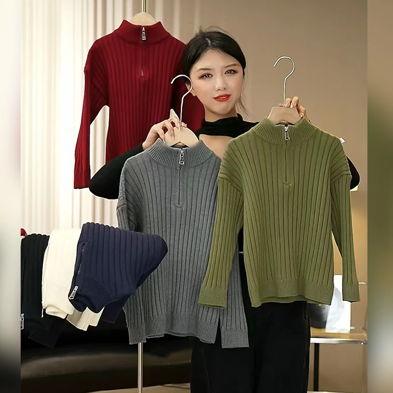 现货【半高领毛衣】男童毛衣复古加厚保暖针织衫秋冬款中大童G5556