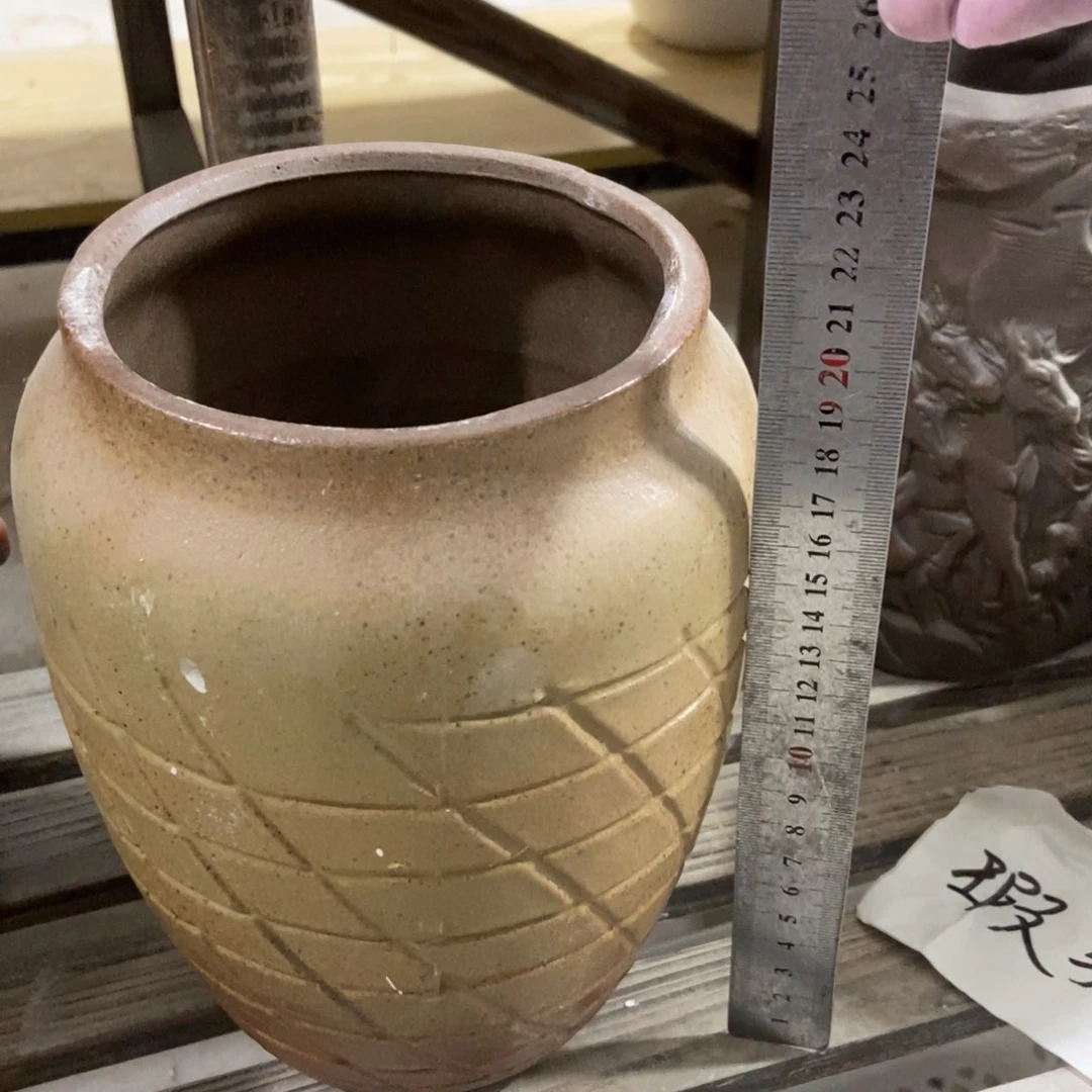 红陶高温陶瓷花盆
