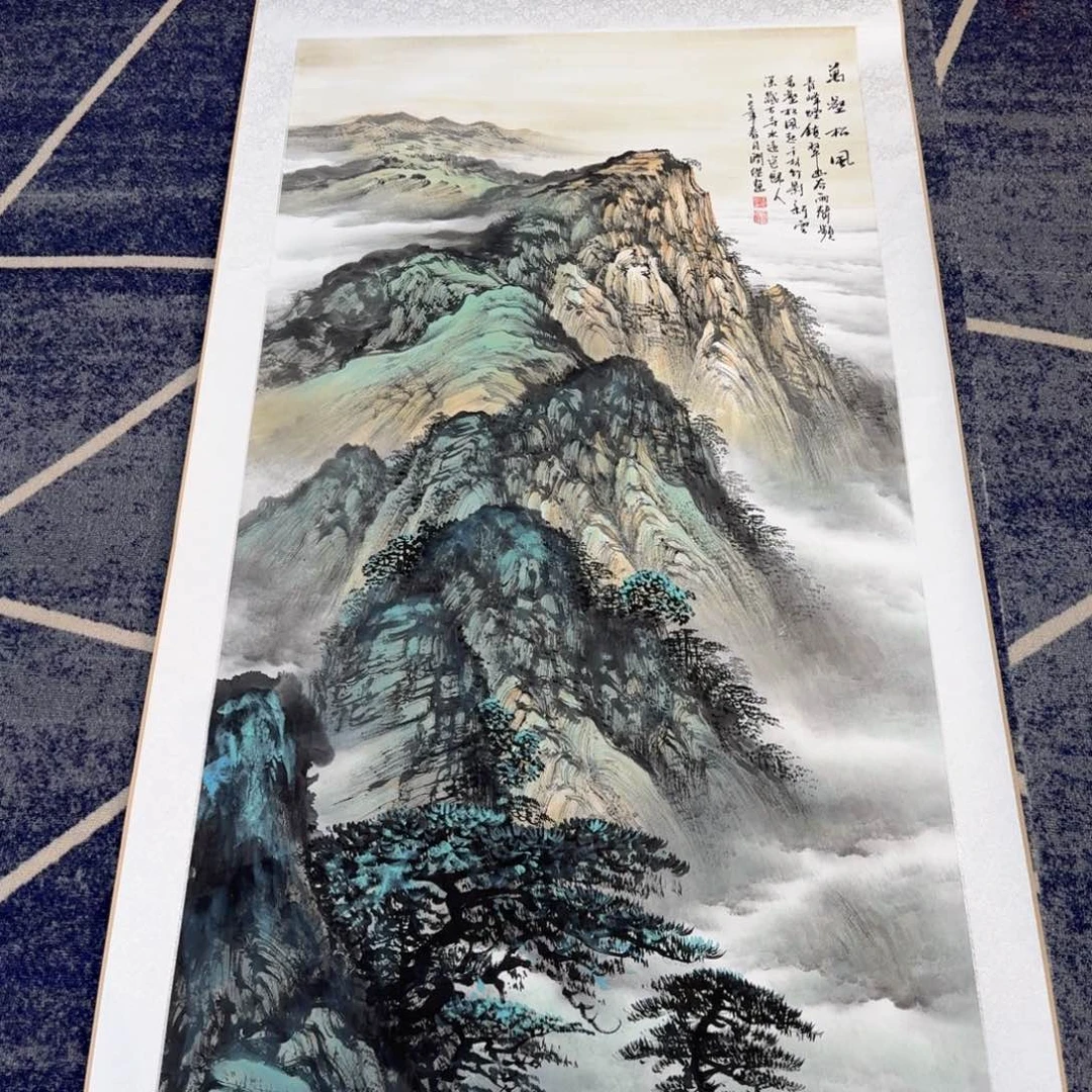 国画国画作品山水花鸟
