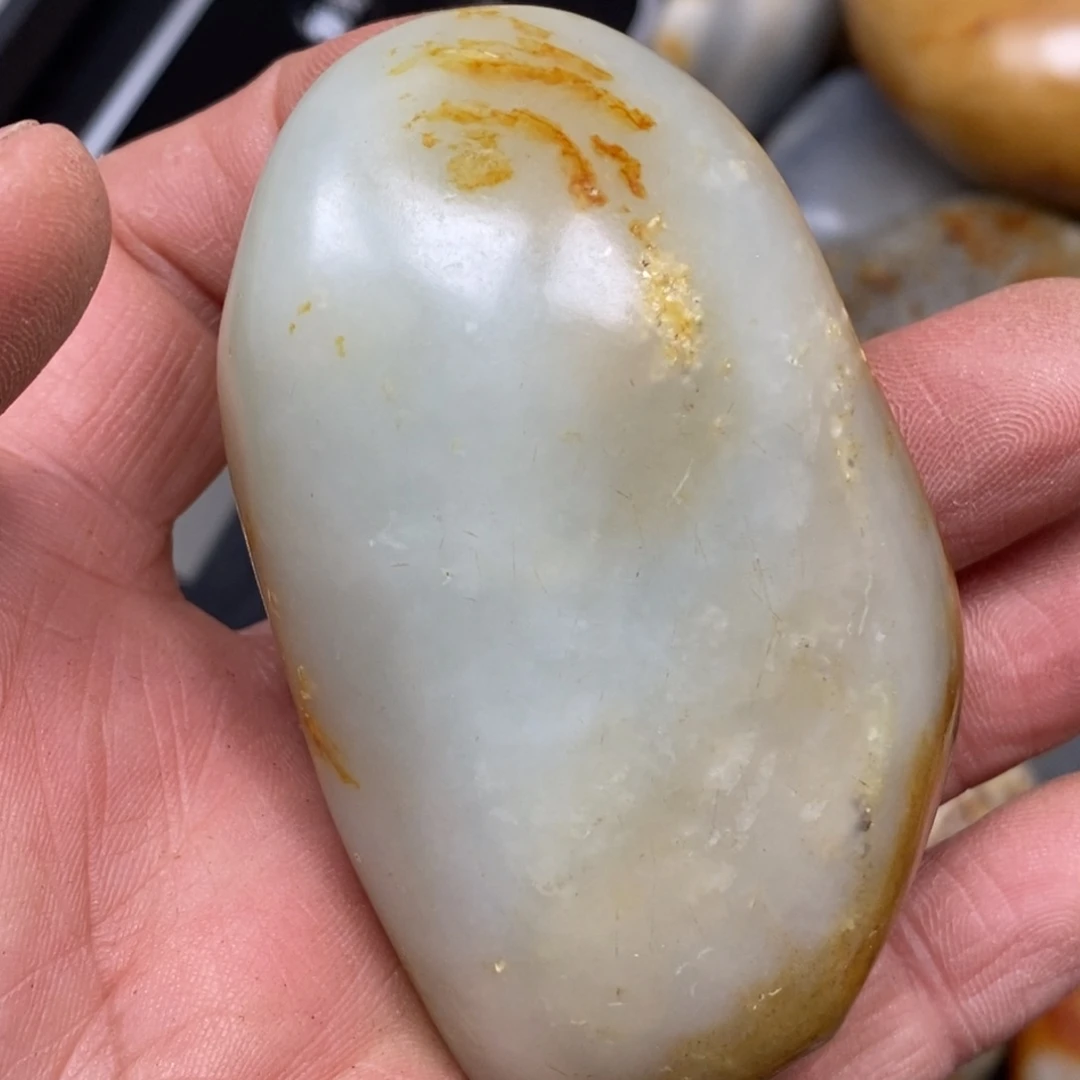 和田玉挂件银S925镀金镶嵌