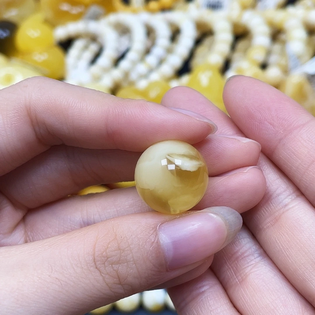 裸石蜜蜡未镶嵌圆珠16.9mm福利