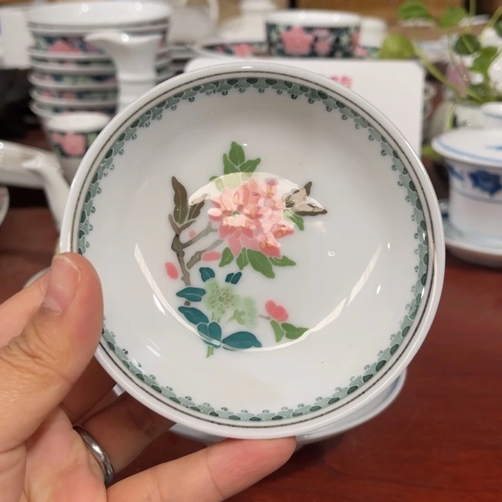 醴陵釉下手绘味碟10cm澄**道