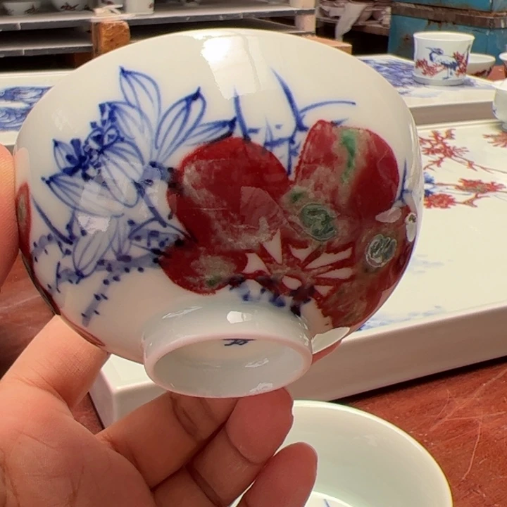 摆件原矿青花釉里红瓷器瑕疵福利