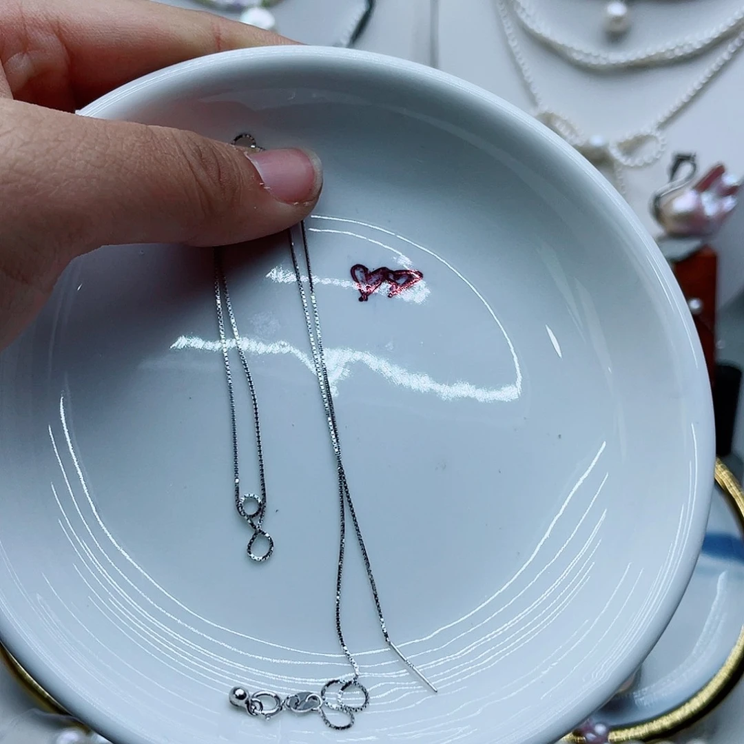 颈饰银S925镶嵌淡水珍珠?*?