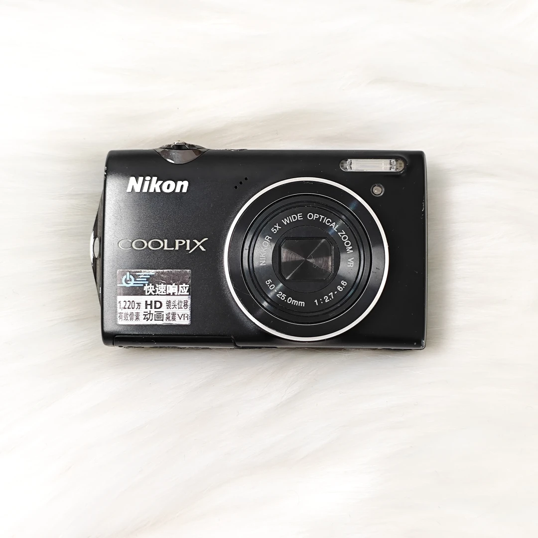 9新 Nikon/尼康 s5100 黑色 出片清晰冷白皮 配件齐全