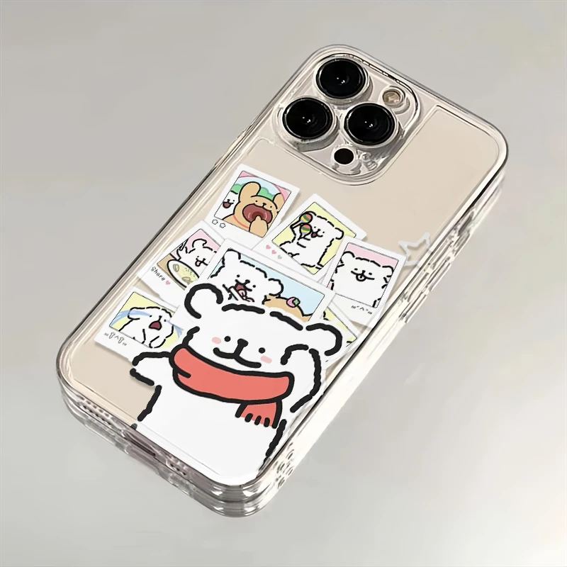 线条小狗明信片适用苹果iphone16promax小米15华为手机壳太空MT