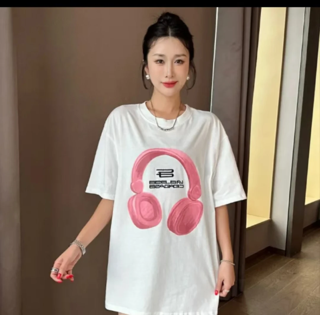 B1白色G-2025年春夏新款小众设计美式他t恤