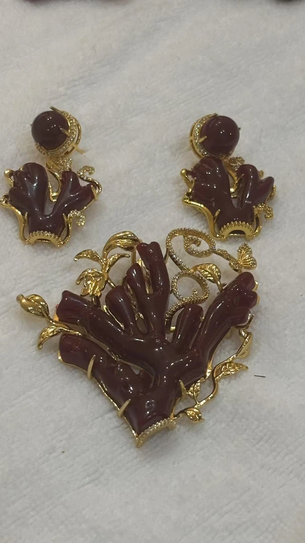 非金属亚克力耳饰 【好物推荐】耳环胸针套装