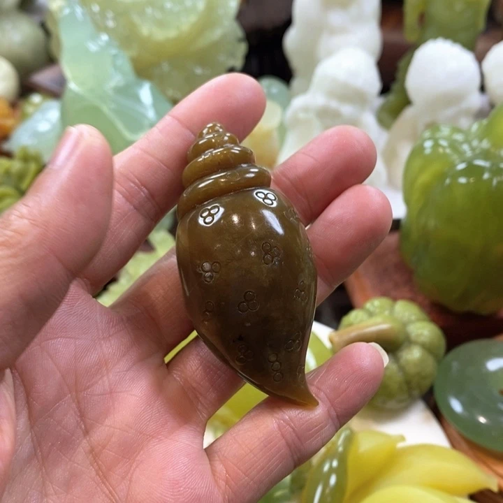 蛇纹石玉未镶嵌手把