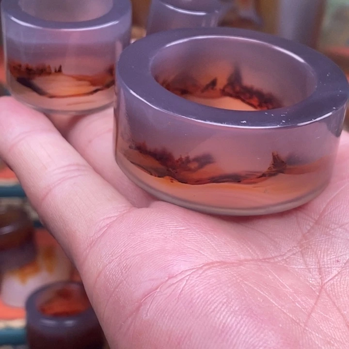 用***5玛瑙/玉髓未镶嵌戒指