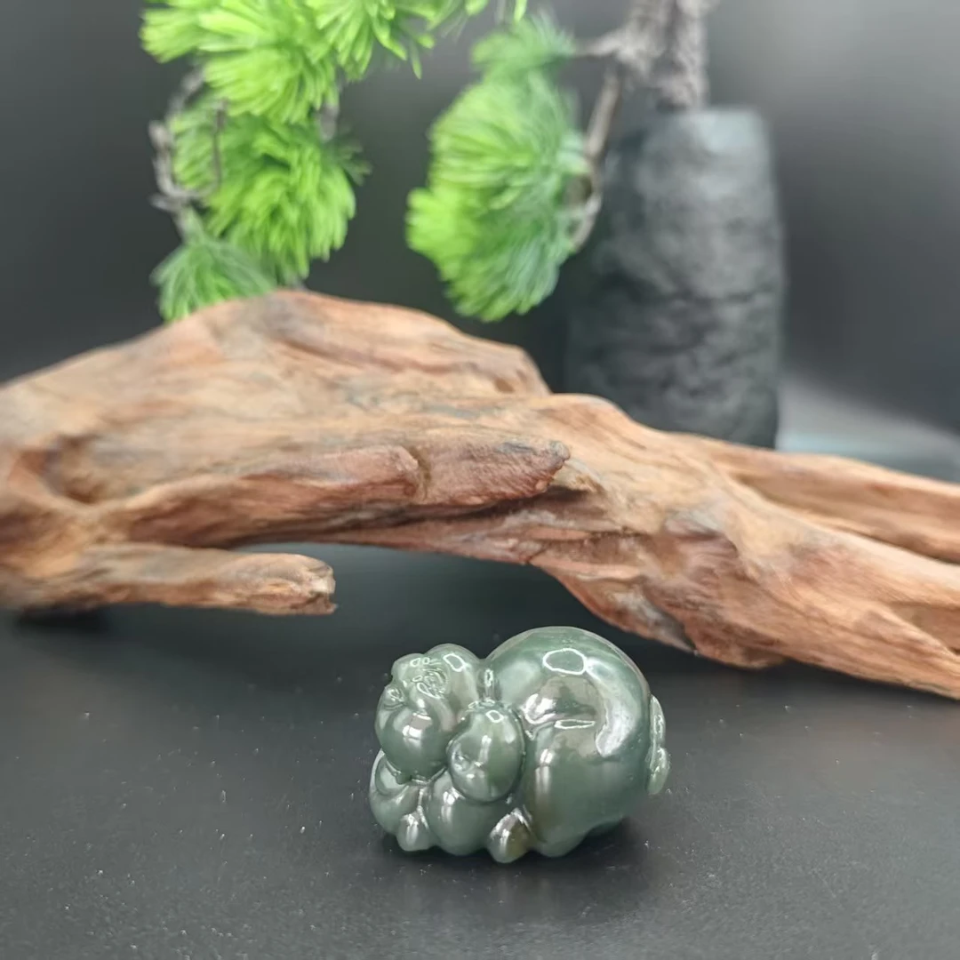 Z和田玉福猪吊坠0033