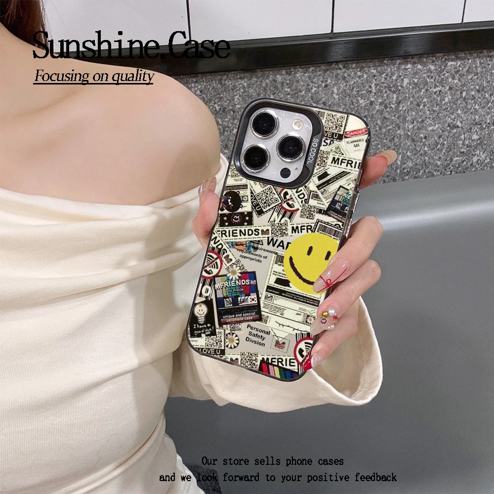 【彩银】个性拼贴适用苹果华为vivo小米oppo手机壳16PROMAX防摔