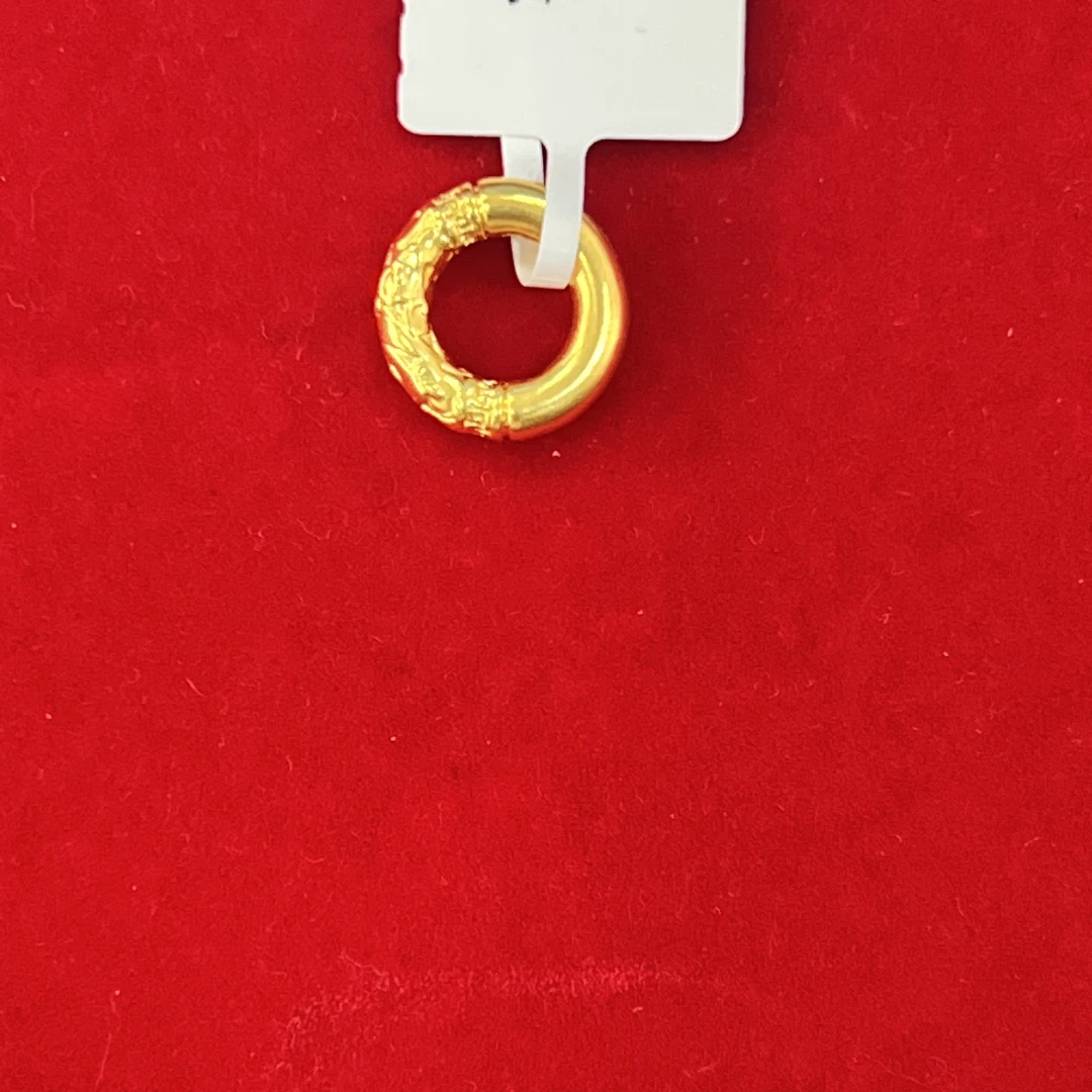 【莹莹专享】足金999饰品 平安扣吊坠 0.29 GP