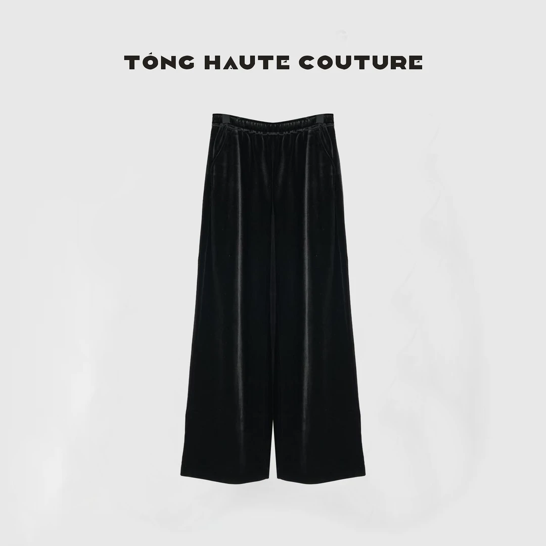 【茹梦】冬季定制面料百搭高级感加绒丝绒休闲裤 YK156