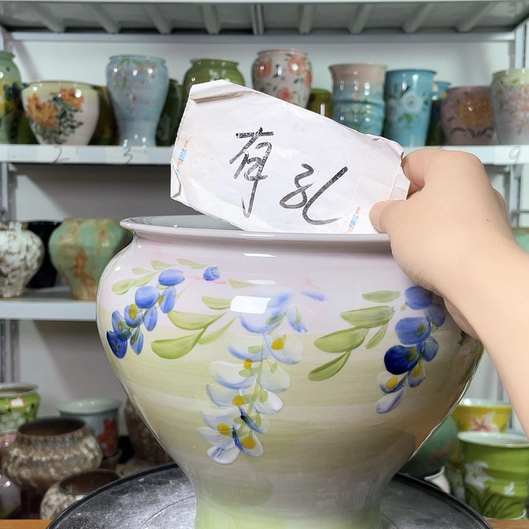 景德镇陶瓷花盆花器暇256