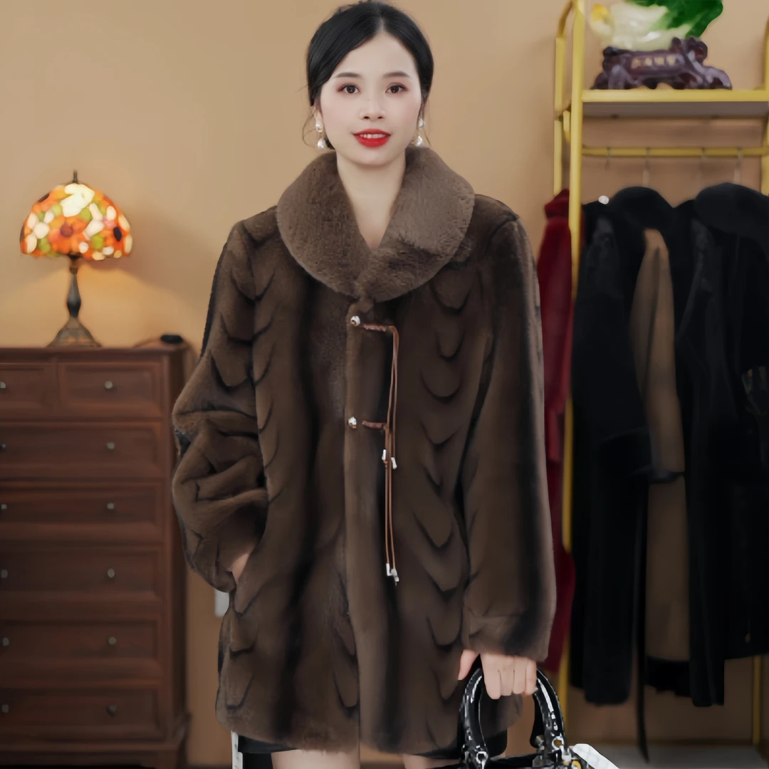 9941冬季短款设计师气质时尚显瘦上衣百搭女士大衣加厚外套