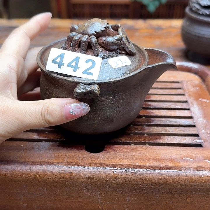 纯手工制作粗陶茶具