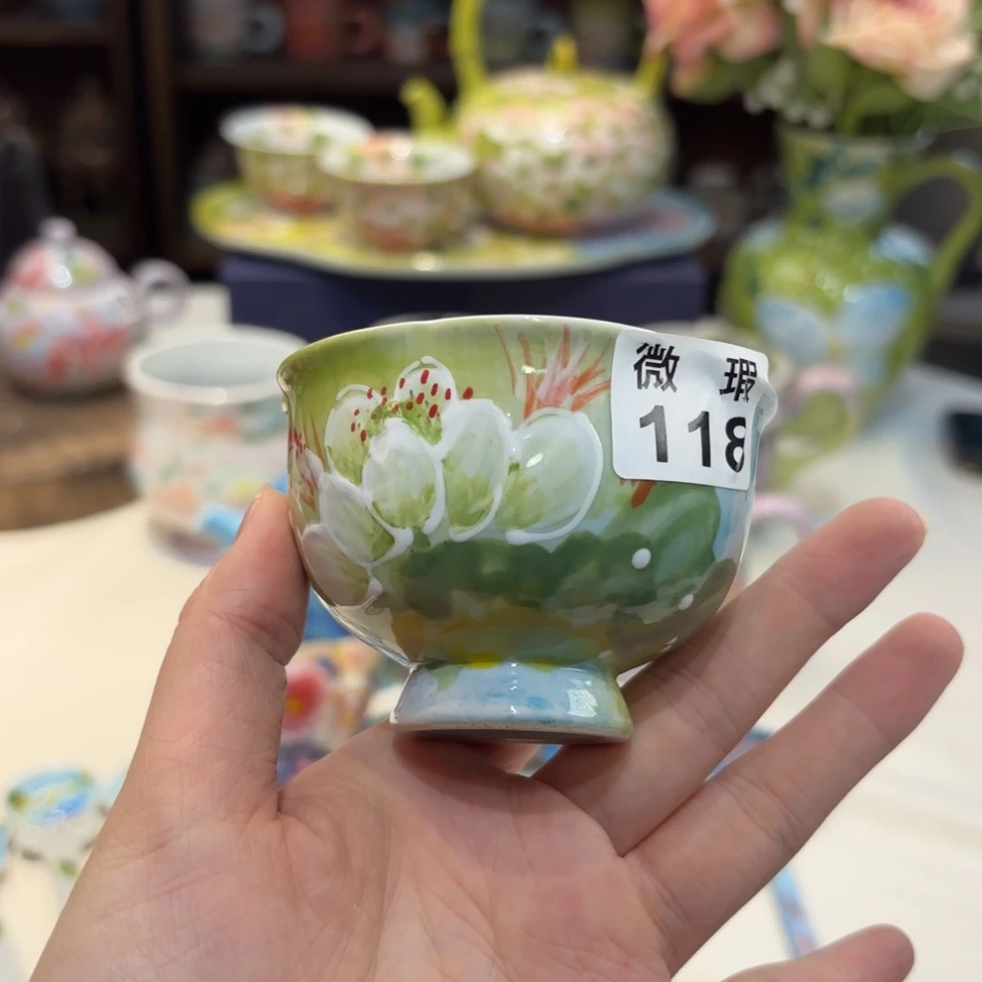 景德镇手绘高温釉下彩陶瓷茶具