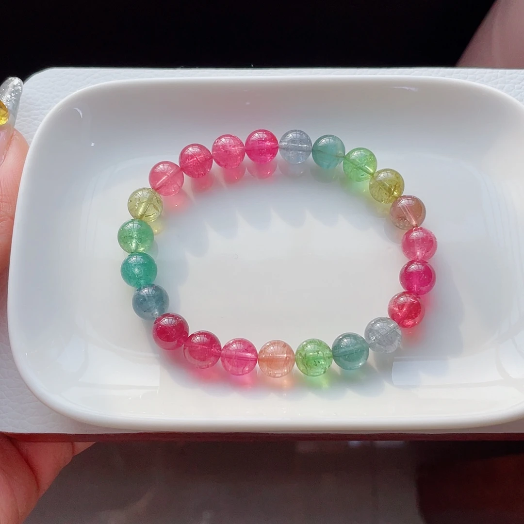 未镶嵌碧玺手链8.6mm左右