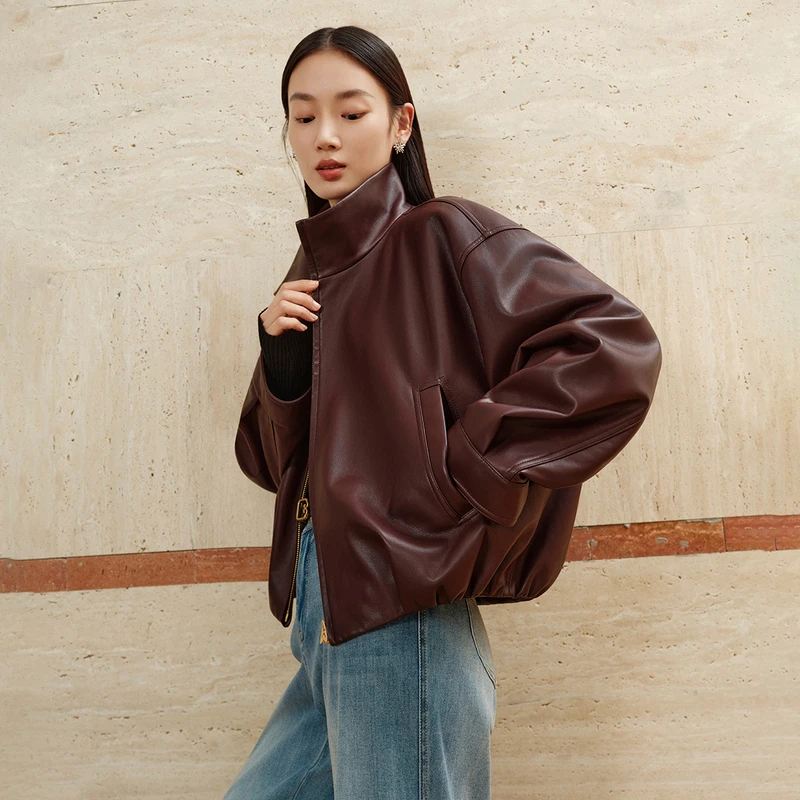 EP雅莹高端系列 复古宽松短款外套 2025早秋新款1240A