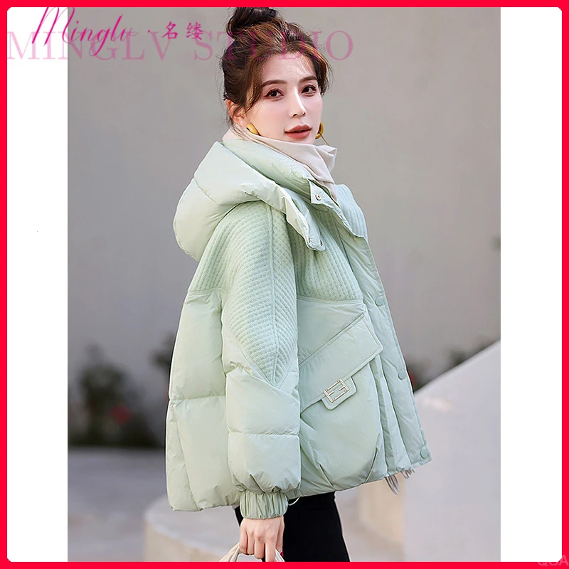 名缕轻奢品牌2026新款冬季质感棉服女士设计感棉服保暖加厚外套