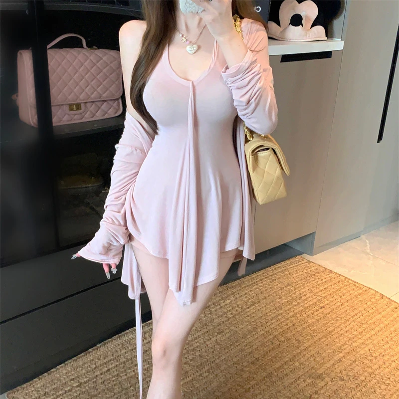 美式纯欲风显瘦短外套女秋季2025新款设计感不规则开衫长袖上衣
