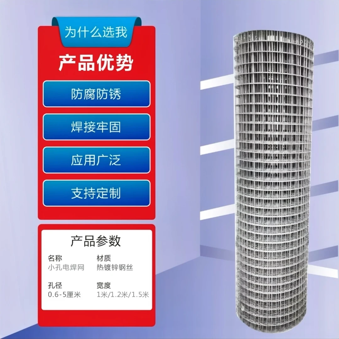 热镀锌铁丝网电焊网围栏网阳台防护栏家用养殖网防鼠网隔离网防护