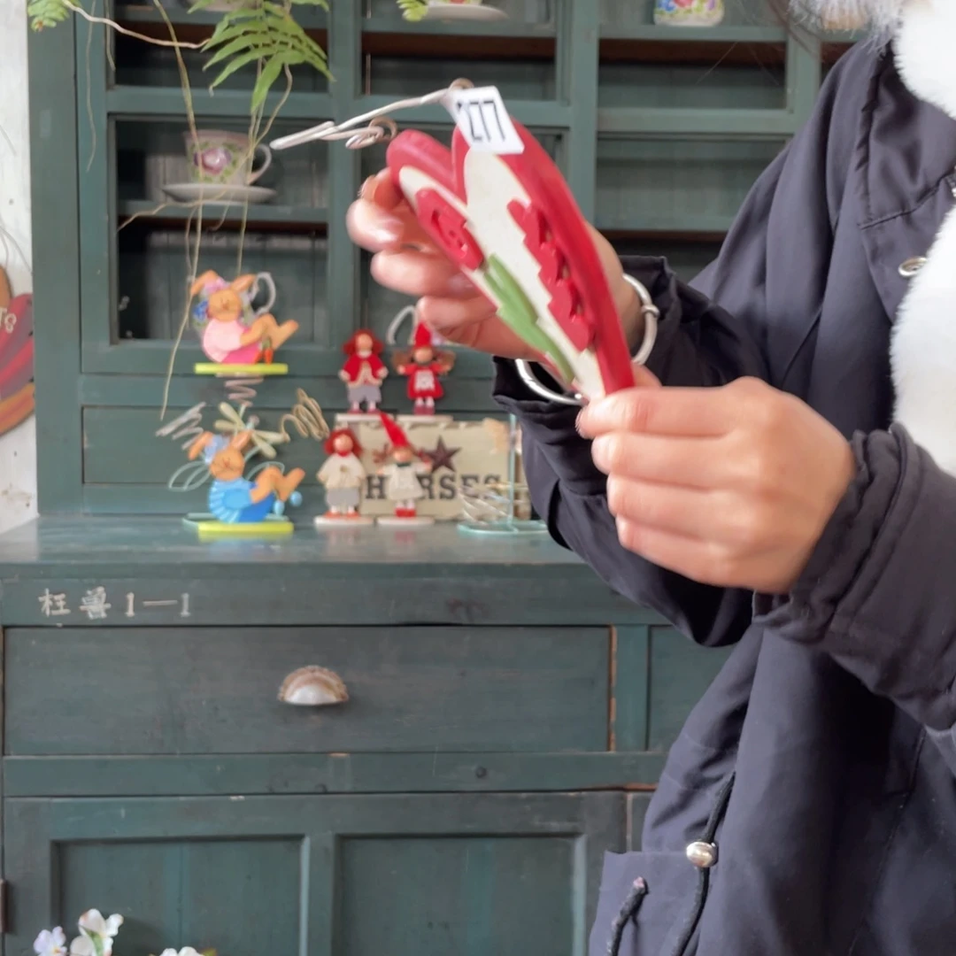 木质圣诞月福老货玩具默认微瑕