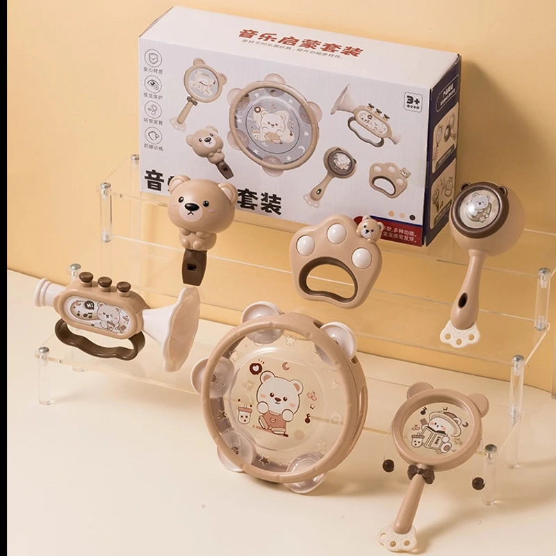 新生儿沙锤摇铃宝宝玩具节奏手摇铃见面礼物满月婴儿0-1岁3-6个月