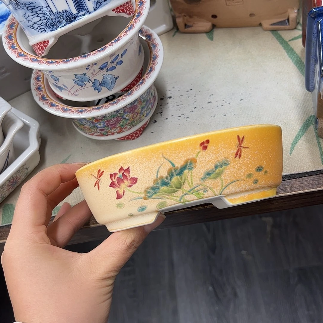 花盆紫砂646号瑕疵15/12/5cm窑变