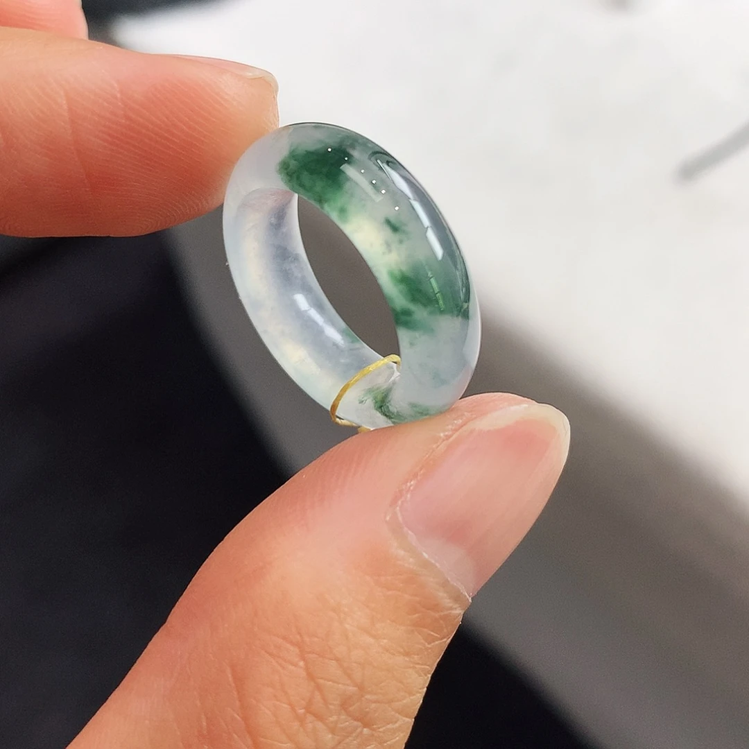 翡翠未镶嵌戒指8号